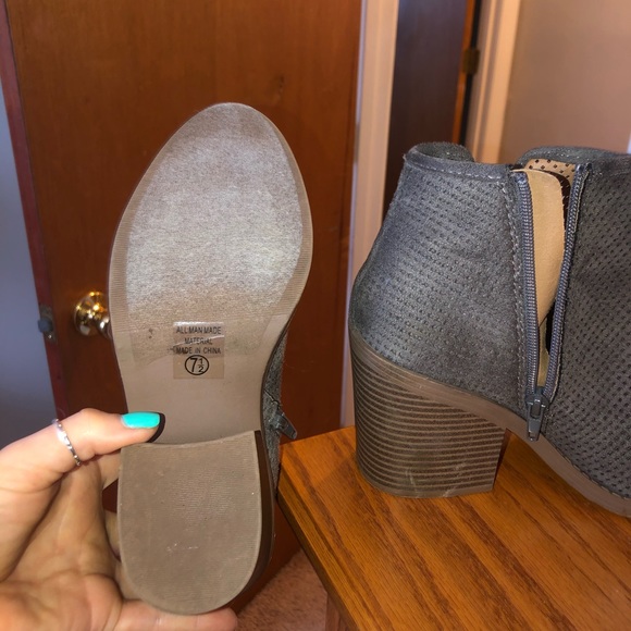 gray booties - Picture 3 of 4